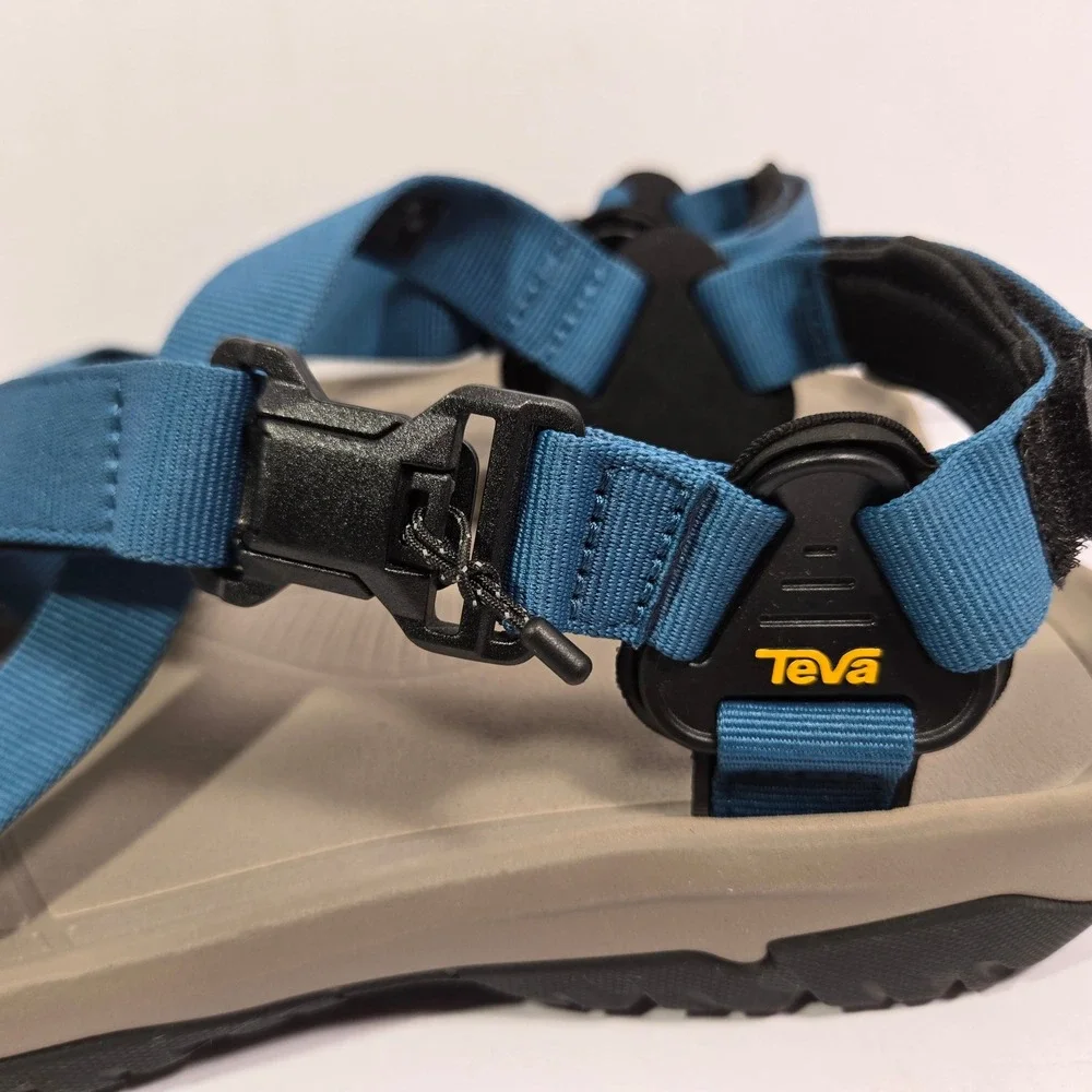 Mens 13 Teva Terra Fi 5 Universal Blue Grey Hiking Sport Sandals 1103272